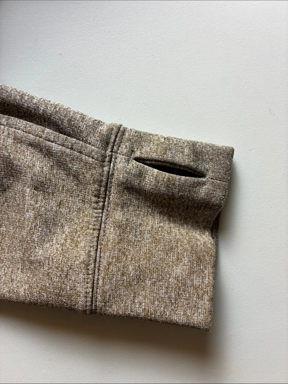The North Face Heathered Light Brown Zip-Up Hoodie